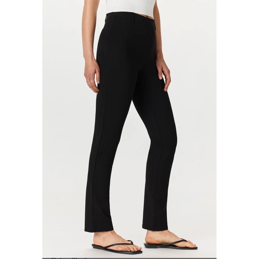 NWT* Quince Ultra-Stretch Ponte Straight Leg Pants Black Pull On Stretch Medium